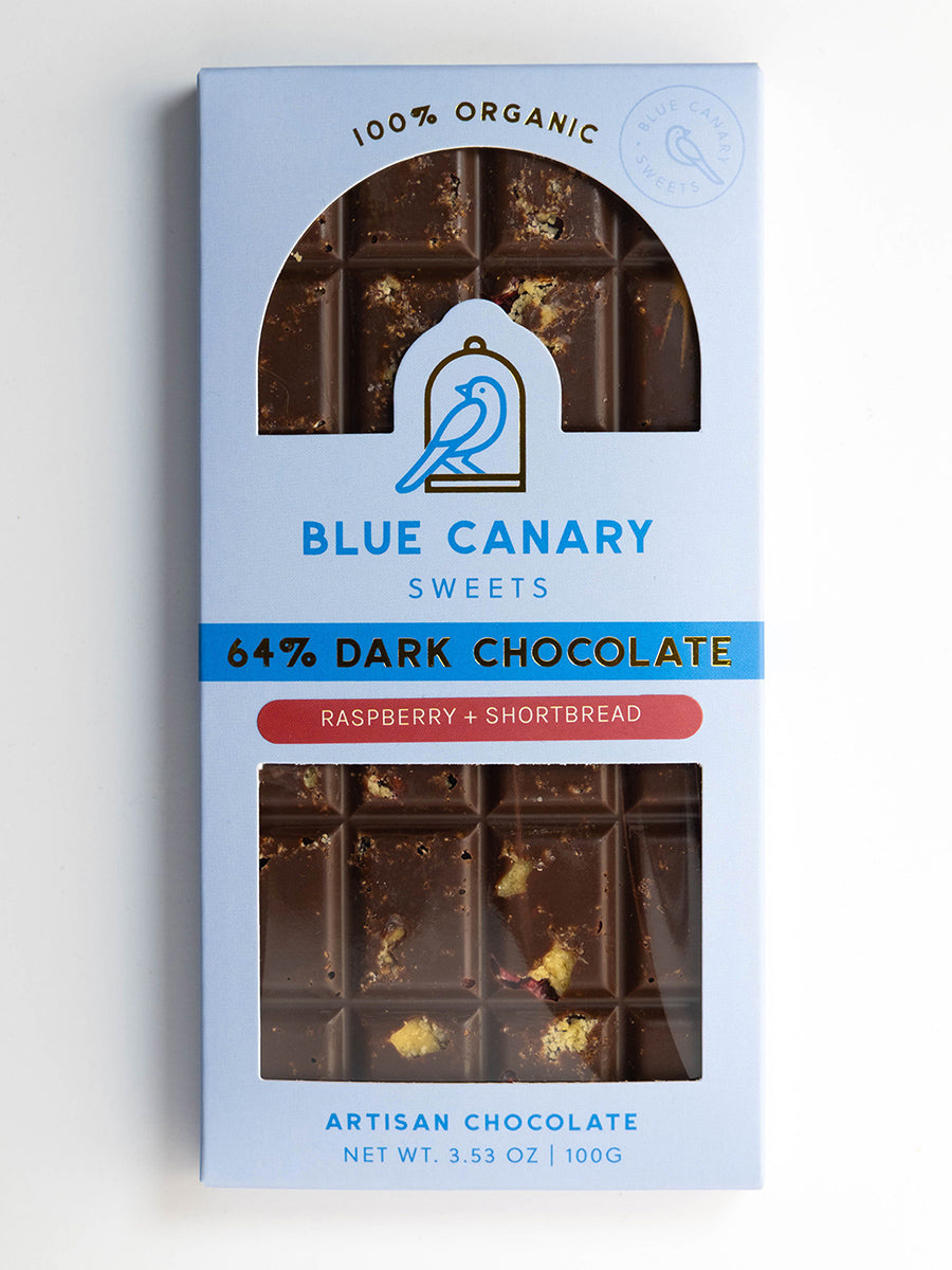 64% Dark Chocolate | Raspberries +  Shortbread image 0